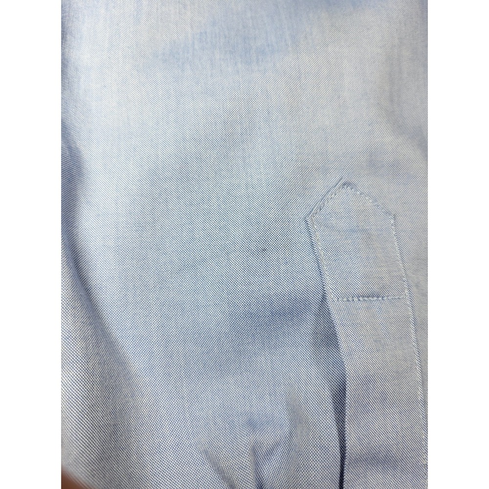 Button Down Brand Blue Supima Cotton Button Down Long Sleeve Shirt Professional - Picture 8 of 8